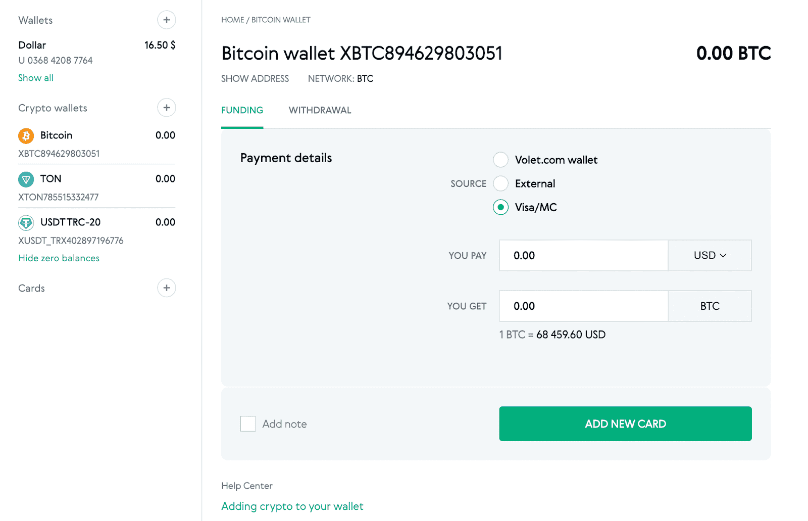 Volet.com Krypto-Wallets: Coins einfach speichern, empfangen, senden und  mehr: Volet.com