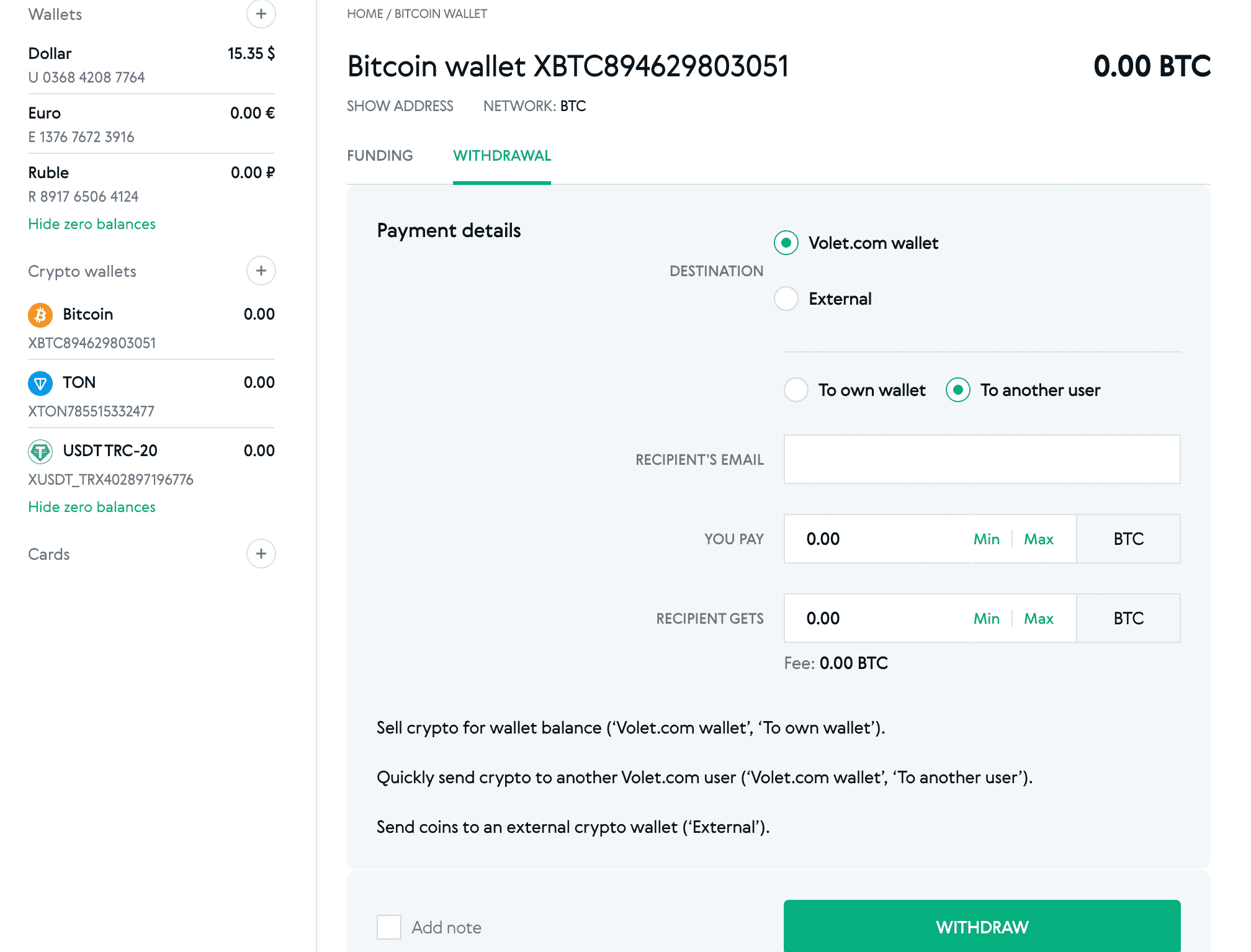 Volet.com Krypto-Wallets: Coins einfach speichern, empfangen, senden und  mehr: Volet.com