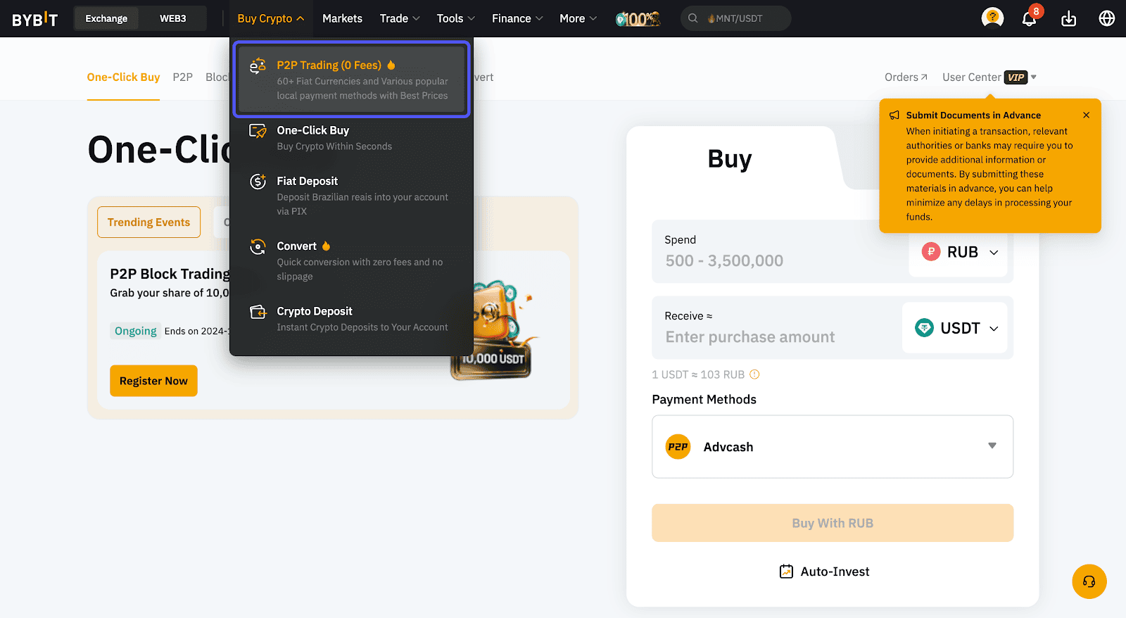 Buying Crypto on Bybit via P2P with Volet.com: A Step by Step Guide:  Volet.com