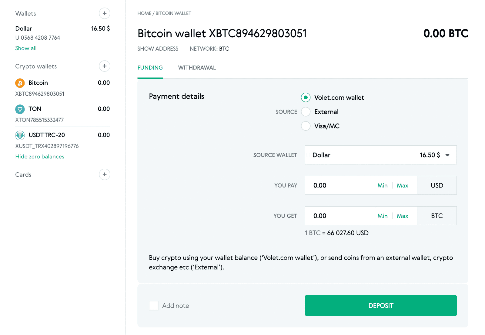 Volet.com Krypto-Wallets: Coins einfach speichern, empfangen, senden und  mehr: Volet.com